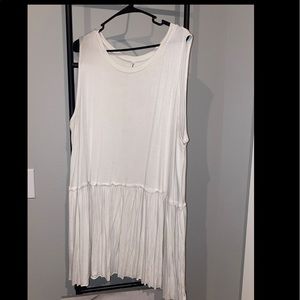 Soft Flowy Ivory Tank Top